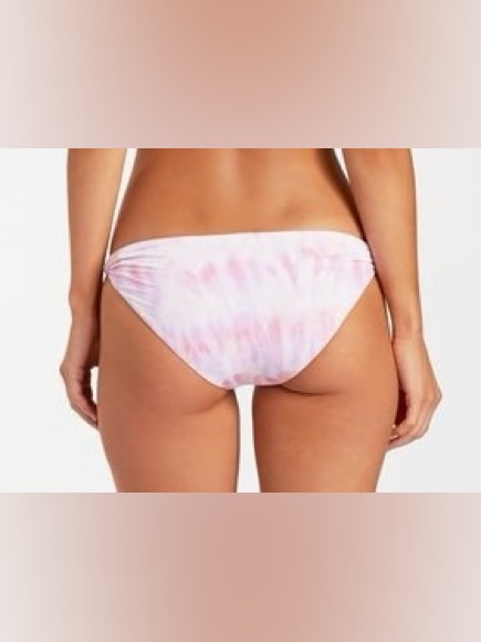 Billabong Women's Pink Tie-Dye Bikini Bottom